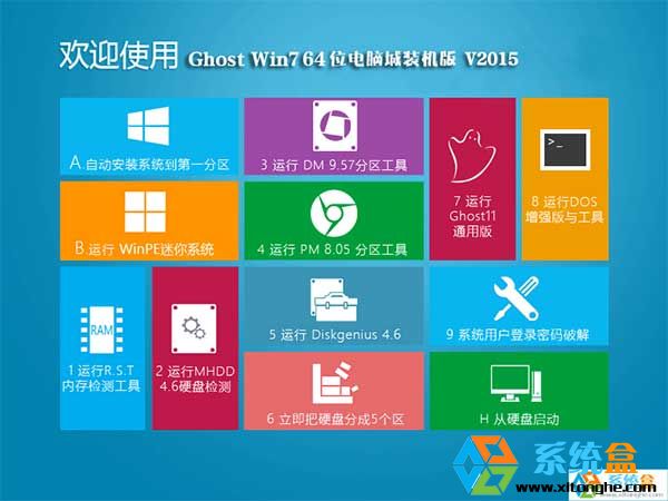电脑城 Ghost Win7 64位旗舰装机版 V2016