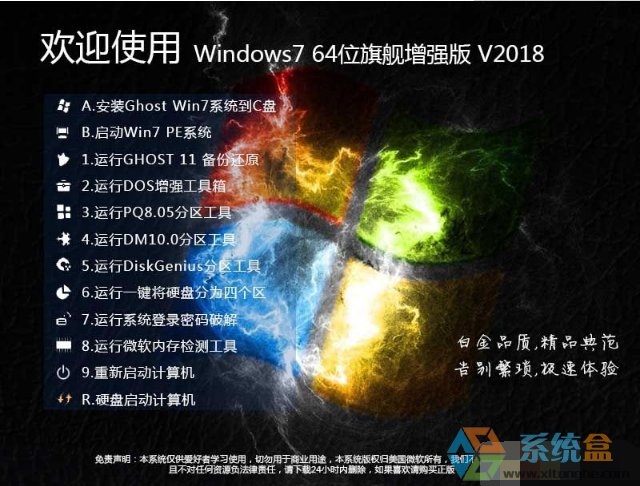 Windows7 (64)位旗舰万能增强版V2018最新版